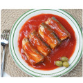 3-5 piezas de caballa en conserva en salsa de tomate 155g